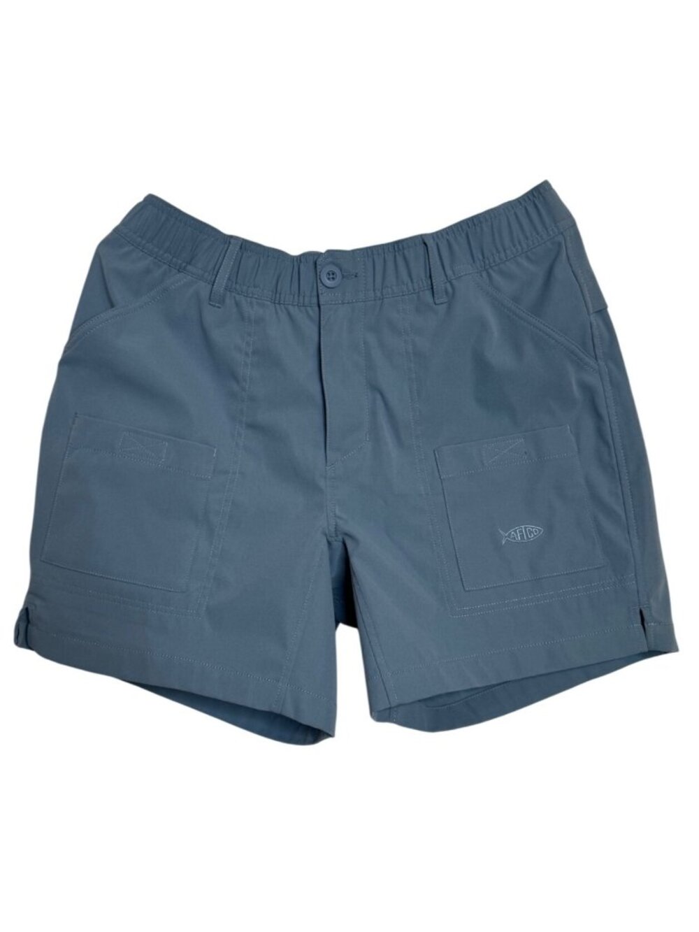 Aftco Flex 01 Short Size Medium Blue Shadow 6” Fishing Cargo Pockets NWT